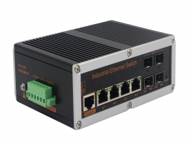 網管工業級 千兆4光4電-SFP