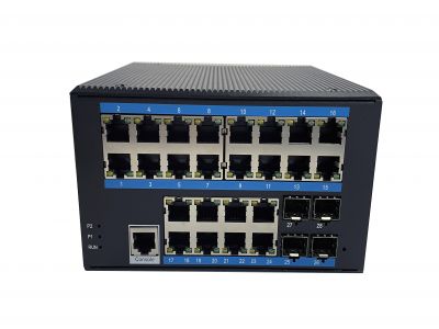 導軌式M系列管理型千兆4光24電SFP